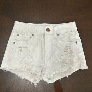 American Eagle white Jean shorts